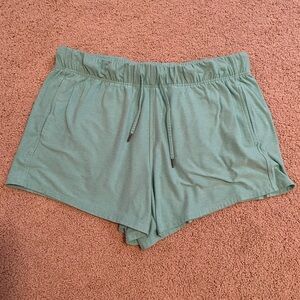 POCKETS! Women’s BLUE Drawstring Shorts Size L